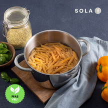 Sola Cookware set Blizz 4-Piece Stainless Steel - Saucepan ø 16, 18, 20 cm & Saucepan ø 16 cm - suitable for all heat sources