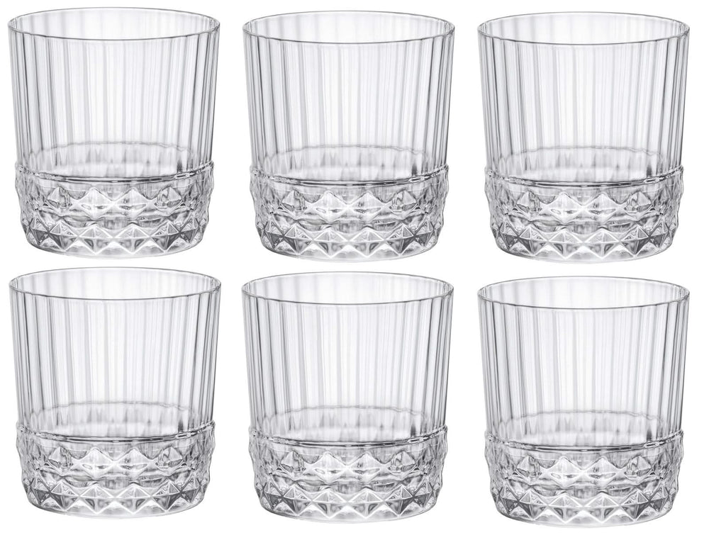 Copas de cóctel / vasos de whisky / vasos de agua Bormioli Rocco America 20's - 380 ml - 6 unidades