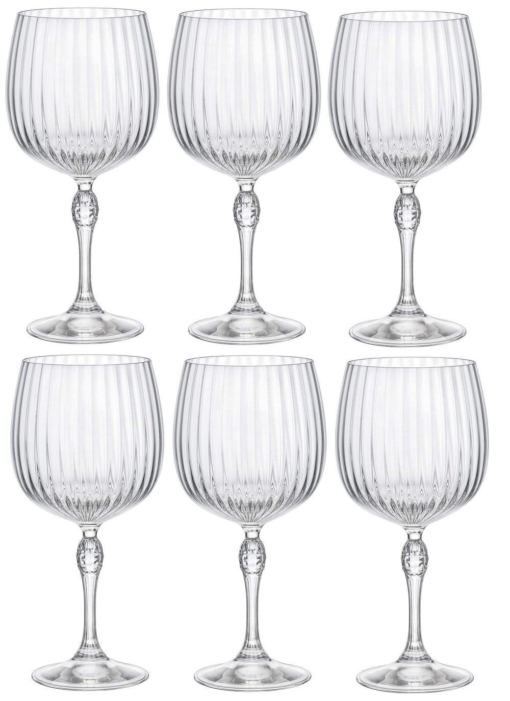 Bormioli Rocco Gin Tonic Glasses America 20's - 740 ml - 6 pieces