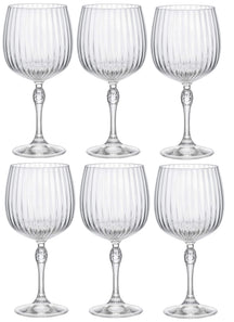Bormioli Rocco Gin Tonic Glasses America 20's - 740 ml - 6 pieces
