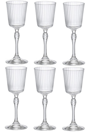 Copas de licor Bormioli Rocco America 20's 80 ml - 6 unidades