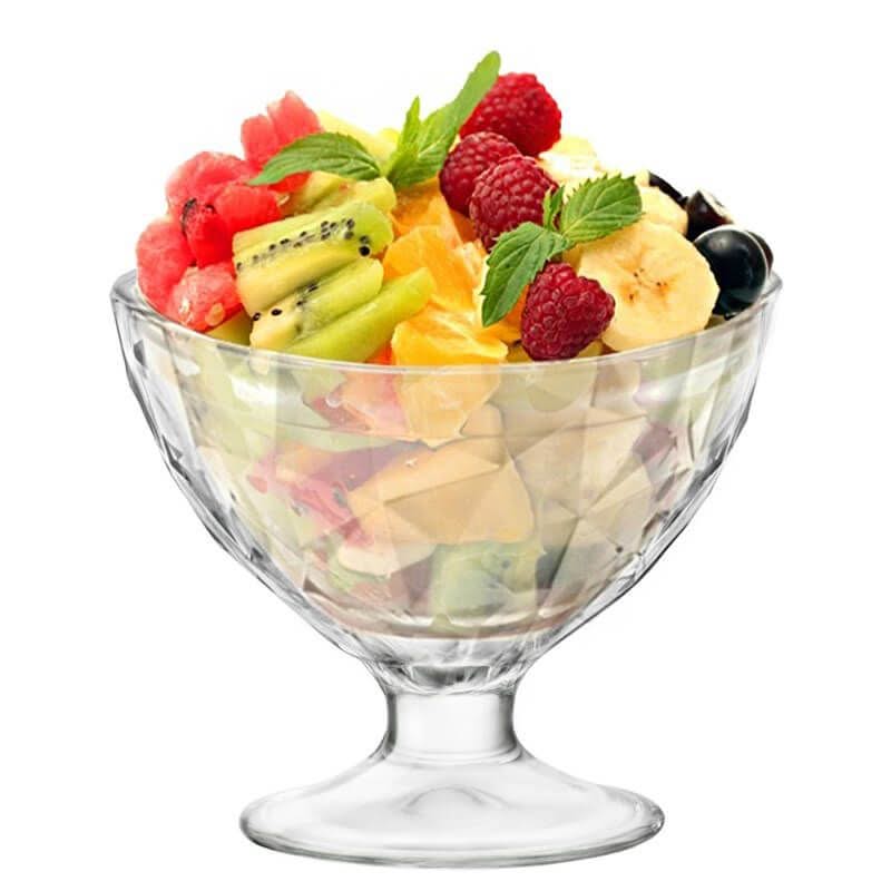 Bormioli Rocco Ice Cream Cups - Sorbet Glasses - Diamond - 360 ml - 6 pieces