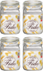 Bormioli Rocco Weck jars Fido - 11 x 11 cm / 1 liter - square - 4 pieces