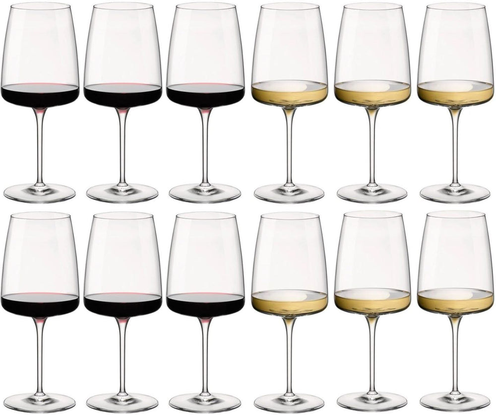 Bormioli Rocco Wine Glass Set Nexo (Red wine glasses & White wine glasses) - 12 piece set