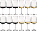 Bormioli Rocco Wine Glass Set Nexo (Red wine glasses & White wine glasses) - 12 piece set