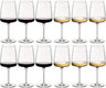 Bormioli Rocco Wine Glass Set Nexo (Red wine glasses & White wine glasses) - 12 piece set