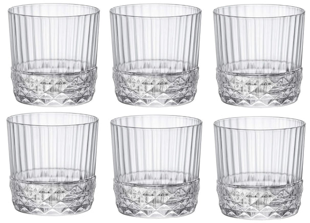 Vasos de whisky Bormioli Rocco America 20's - 300 ml - 6 unidades