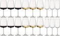 Set de Copas de Vino Bormioli Rocco Nexo (Copas de vino tinto, Copas de vino blanco y Copas de champán) - Set de 18 piezas