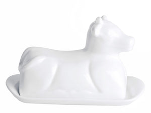 Mantequillera de porcelana Cookinglife - Vaca - 20 x 12 cm