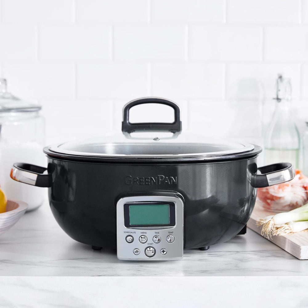 GreenPan Multicooker / Omnicooker - 5.7 Liter - Black - Ceramic Non-Stick Coating
