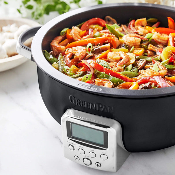 GreenPan Multicooker / Omnicooker - 5.7 Liter - Negro - Capa antiadherente cerámica