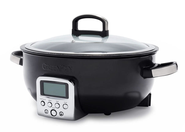 GreenPan Multicooker / Omnicooker - 5.7 Liter - Negro - Capa antiadherente cerámica