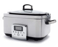 GreenPan Slow Cooker - 6.0 Liter - Stainless Steel - Ceramic Non-Stick Coating