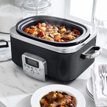 GreenPan Slow Cooker - 6.0 Liter - Black - Ceramic Non-Stick Coating