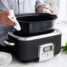 GreenPan Slow Cooker - 6.0 Liter - Black - Ceramic Non-Stick Coating