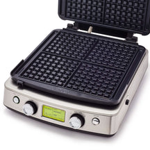 GreenPan Waffle Maker - Stainless Steel - including 2 sets of waffle plates - Ceramic non-stick coating