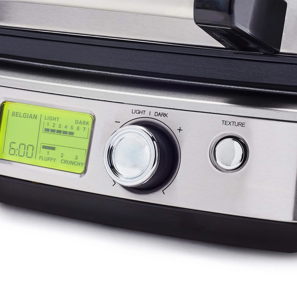 GreenPan Waffle Maker - Black - including 2 sets of waffle plates - ceramic non-stick coating