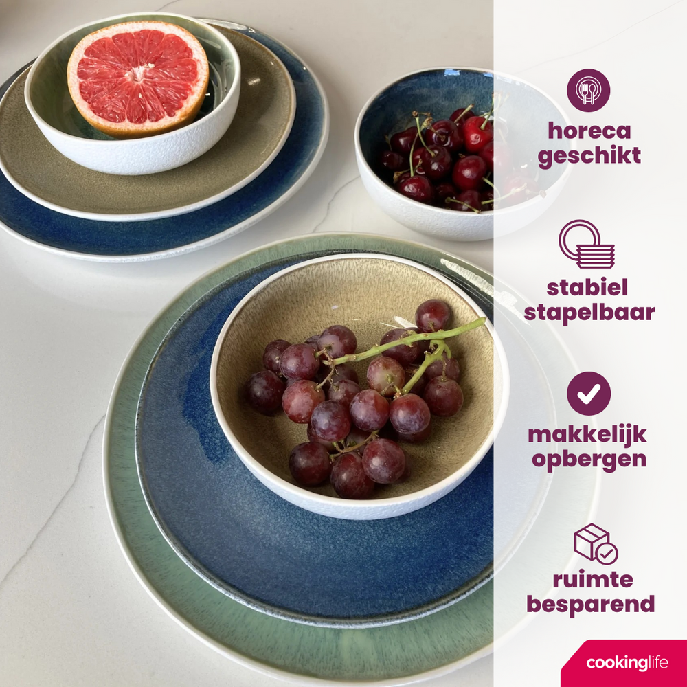Cookinglife Dinner Plates Belize ø 25 cm - 6 pieces