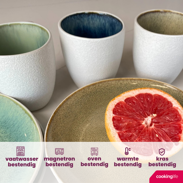 Cookinglife Tazas Belize 330 ml - 6 unidades