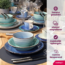 Cookinglife Mugs Delice Blue 350 ml - 6 pieces