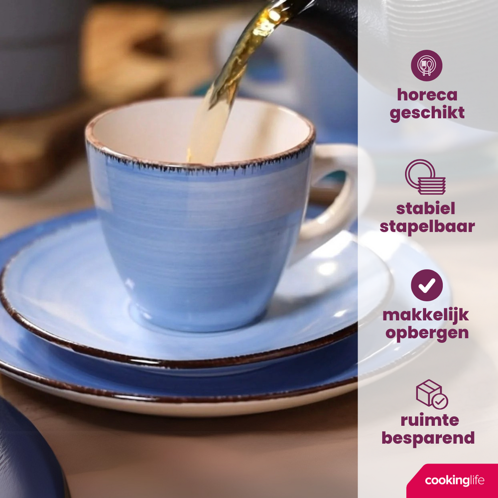 Cookinglife Egg Cups Delice Blue - 6 pieces
