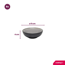 Cookinglife Dipping Bowls Nola Warm Grey ø 11 cm - 6 pieces