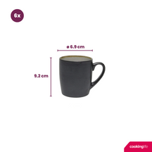 Cookinglife Mugs Nola Warm Grey - 350 ml - 6 pieces