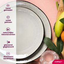 Cookinglife Dinner Plates Nola Warm Grey ø 27 cm - 6 pieces