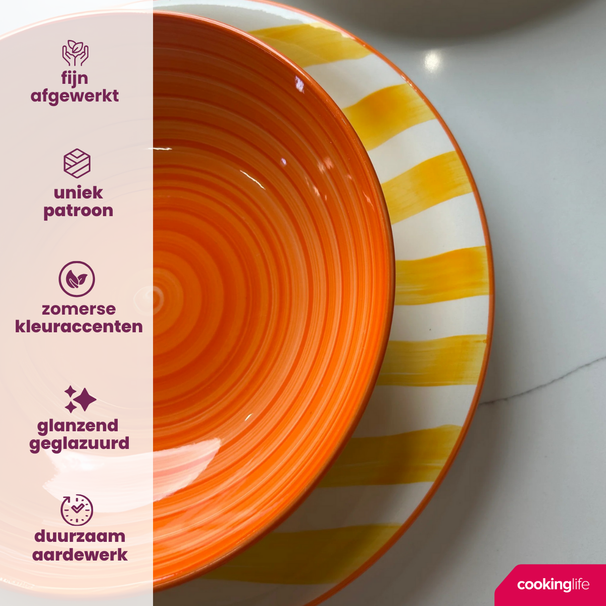 Cookinglife Tazas Summer Vibes 340 ml - 6 unidades