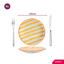 Cookinglife Side Plates / Dessert Plates Summer Vibes ø 19 cm - 6 Pieces