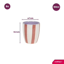 Cookinglife Serviesset Summer Vibes 24-delig / 6 personas - 6 platos de cena, 6 platos de desayuno, 6 cuencos y 6 tazas
