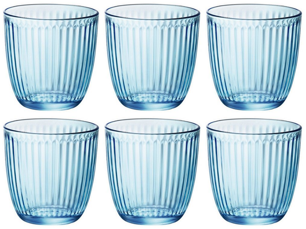 Vasos de agua Bormioli Rocco Line Azul - 290 ml - 6 unidades
