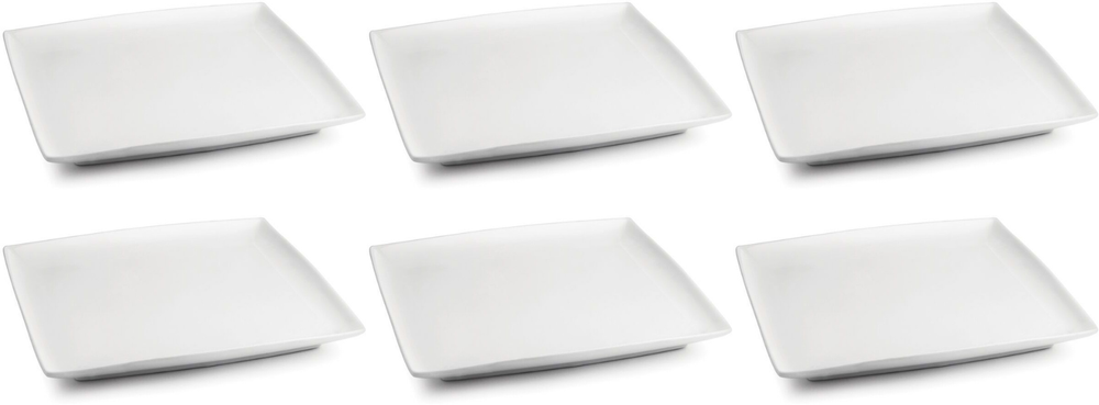 BonBistro Cake plate Yong Squito 16 x 16 cm - White - 6 pieces