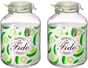 Tarro de conserva Bormioli Rocco Fido - ø 17.5 cm / 5 litros - 2 unidades