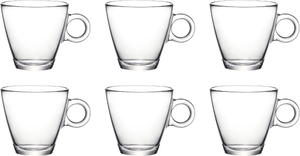Vaso para capuchino Bormioli Rocco Easy Bar 220 ml - 6 unidades