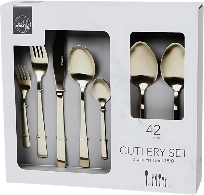 Studio Tavola Cutlery Set - Champagne - 42-piece / 8 people