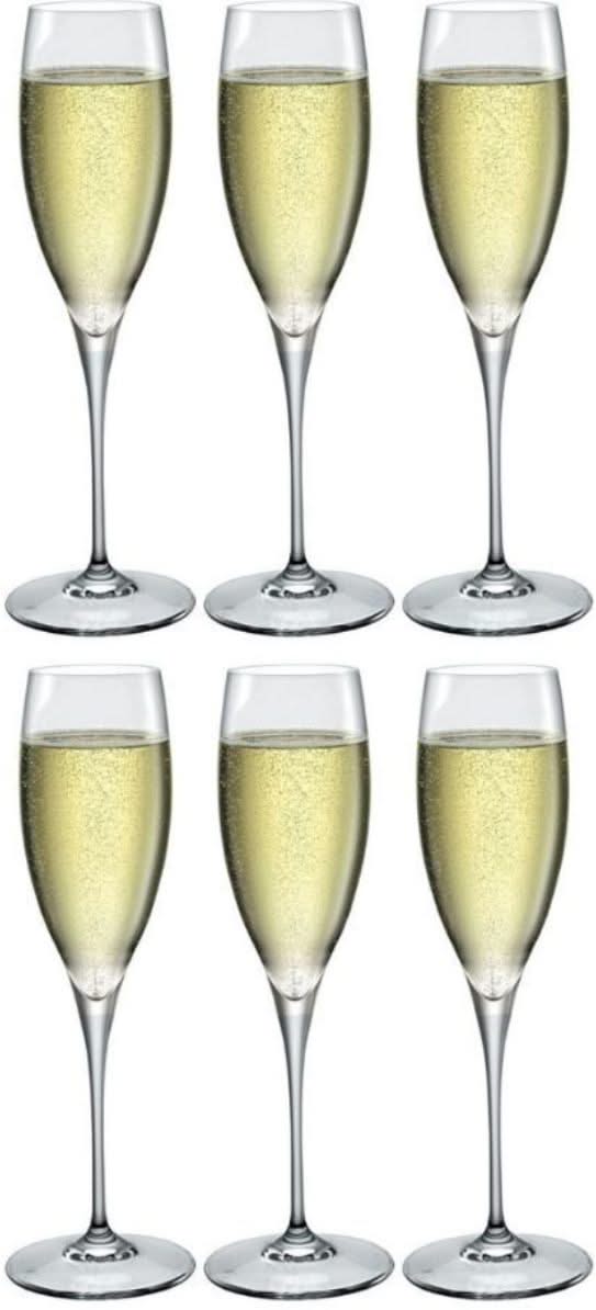 Copas de champán Bormioli Rocco - Flutes - Premium - 260 ml - 6 piezas
