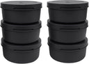 Caja para masa de pizza ZiiPa - ø 16 cm / 250 gramos - Negro - 6 unidades