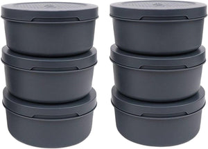 Caja para masa de pizza ZiiPa - ø 16 cm / 250 gramos - Pizarra - 6 unidades