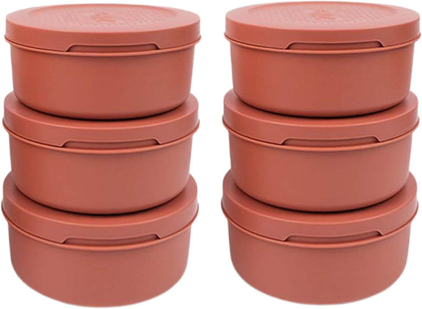 Caja para masa de pizza ZiiPa - ø 16 cm / 250 gramos - Terracota - 6 unidades