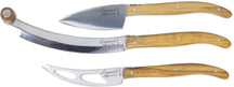 Laguiole Style de Vie Cheese knife set Luxury Line Oak Stonewash - 3 pieces