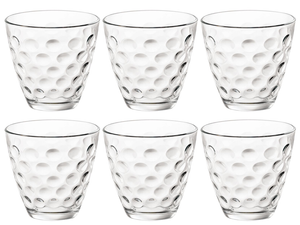 Vasos Bormioli Rocco Dots - Transparente - 250 ml - 6 piezas
