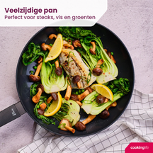 Cookinglife Frying pan Black Cera Ø 28 cm – suitable for all heat sources – ceramic non-stick coating 