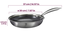 Cookinglife Frying Pan Set HexaCook Hybrid Pan 3-piece - ø 20, 24 & 28 cm - NON STICK - suitable for all heat sources - ceramic non-stick coating