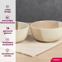 Cookinglife Tazones para sopa / tazones Barro ø 15 cm - 6 unidades