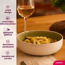 Cookinglife Tazones para sopa / tazones Mos verde ø 16,5 cm - 6 unidades