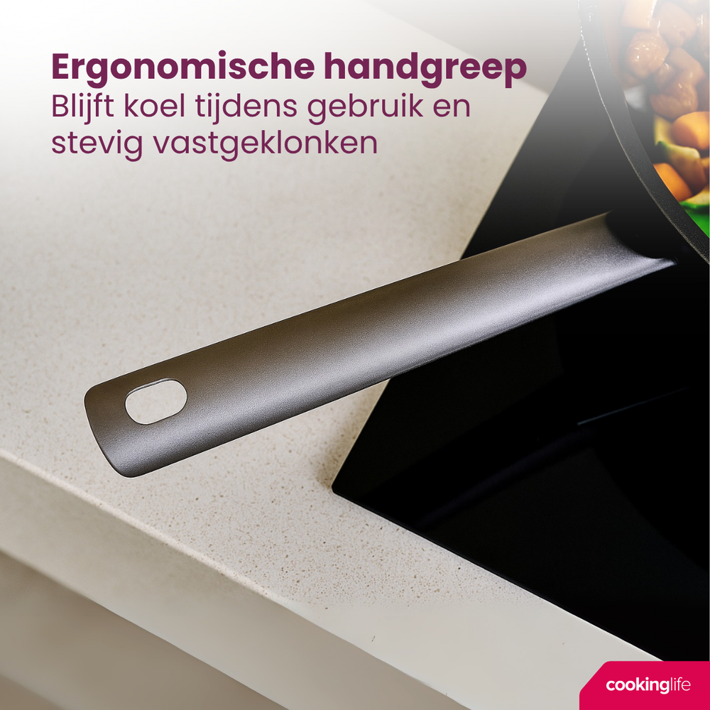 Cookinglife Pancake Pan ProForge - ø 28 cm - ceramic non-stick coating - PFAS-free