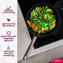 Cookinglife wok pan ProForge Ø 28 cm – ceramic non-stick coating – suitable for all heat sources