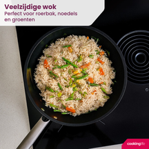 Cookinglife wok pan ProForge Ø 28 cm – ceramic non-stick coating – suitable for all heat sources
