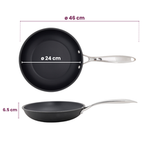 Cookinglife Frying pan set Revolt Ø 24 and 28 cm – suitable for all heat sources – ceramic non-stick coating